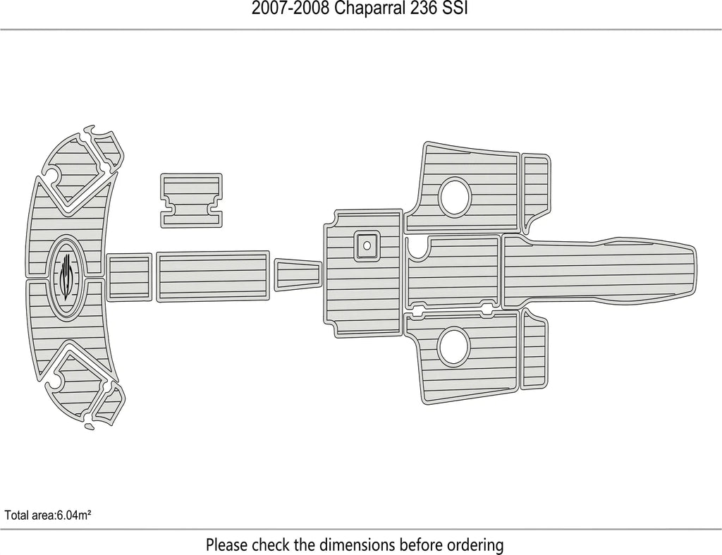 EVA Foam Pad Floor for Chaparral 236 SSI (2008)