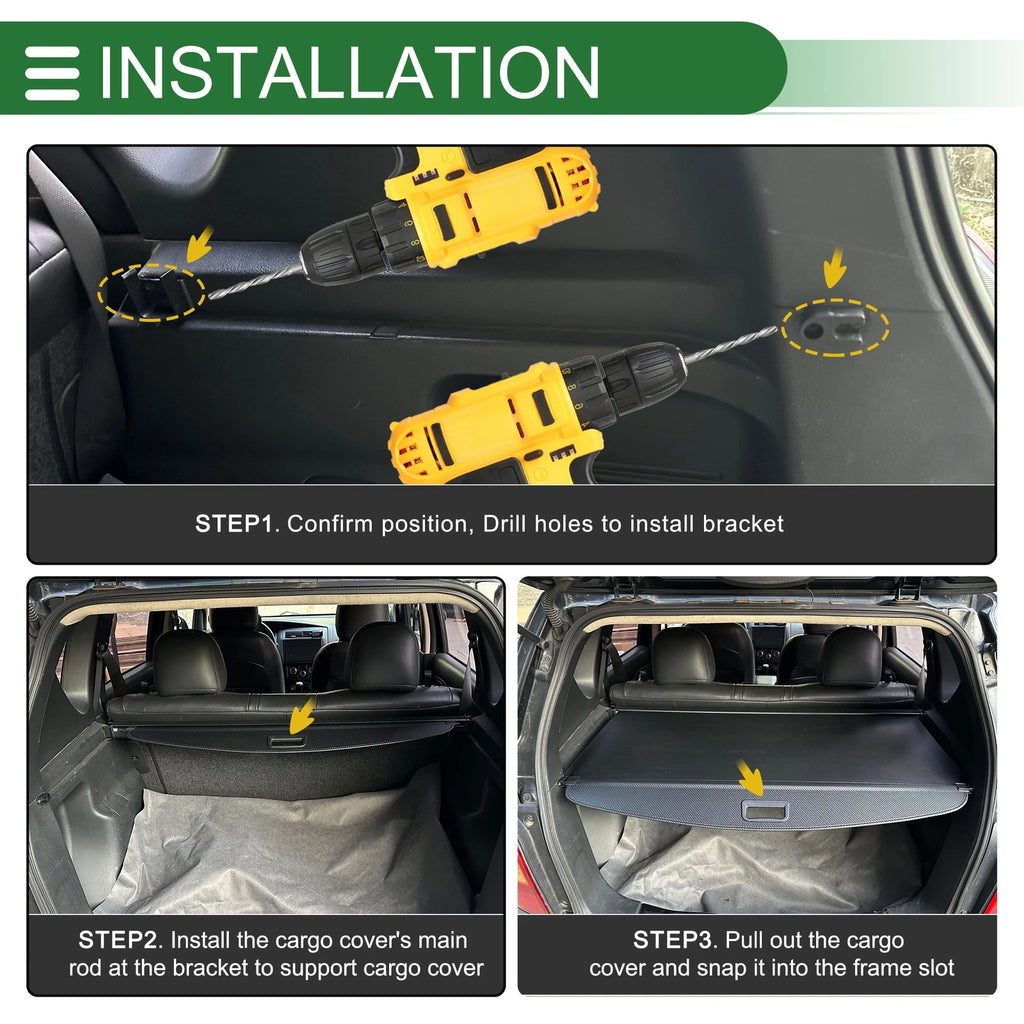 Retractable Cargo Cover Trunk for BMW X2 F39 (2018–2023) Gloss Black