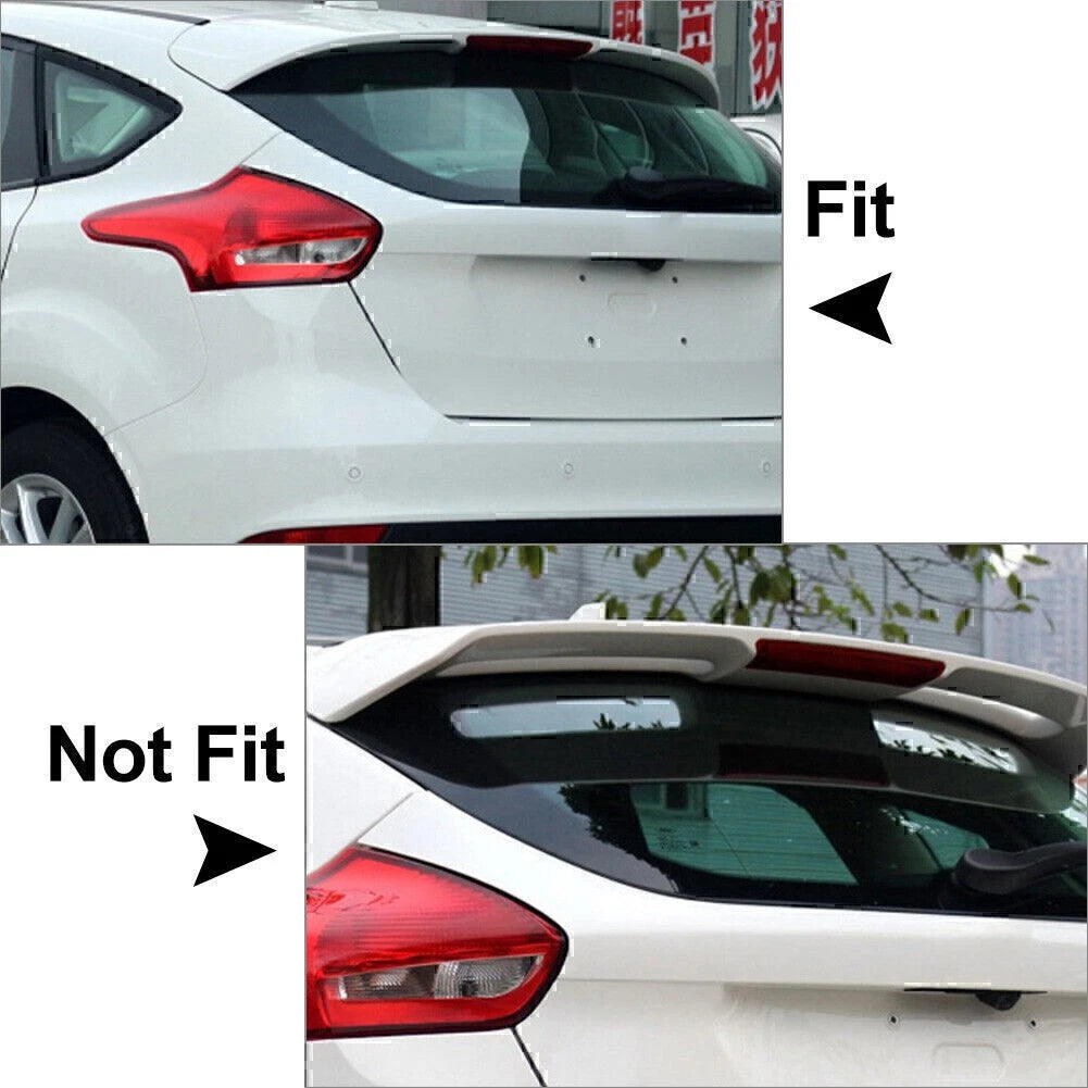 For Ford Focus Hatchback Black Rear Window Spoiler Side Wing Cover 2014-2018 cl