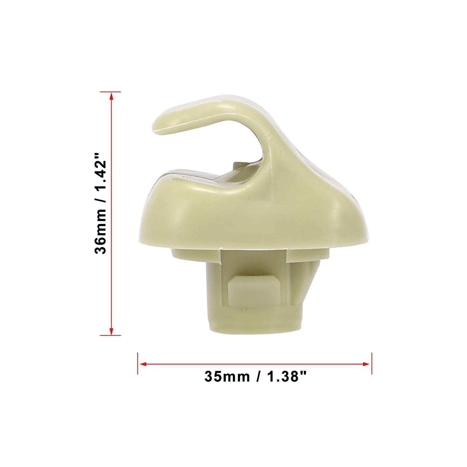 Sun Visor Hook Clip Retainer Replacement Set for Honda Civic (2000–2011)