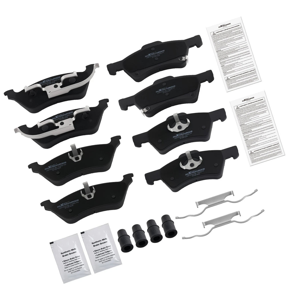 Front & Rear Ceramic Brake Pads Kit for Dodge Caravan (2001–2007)