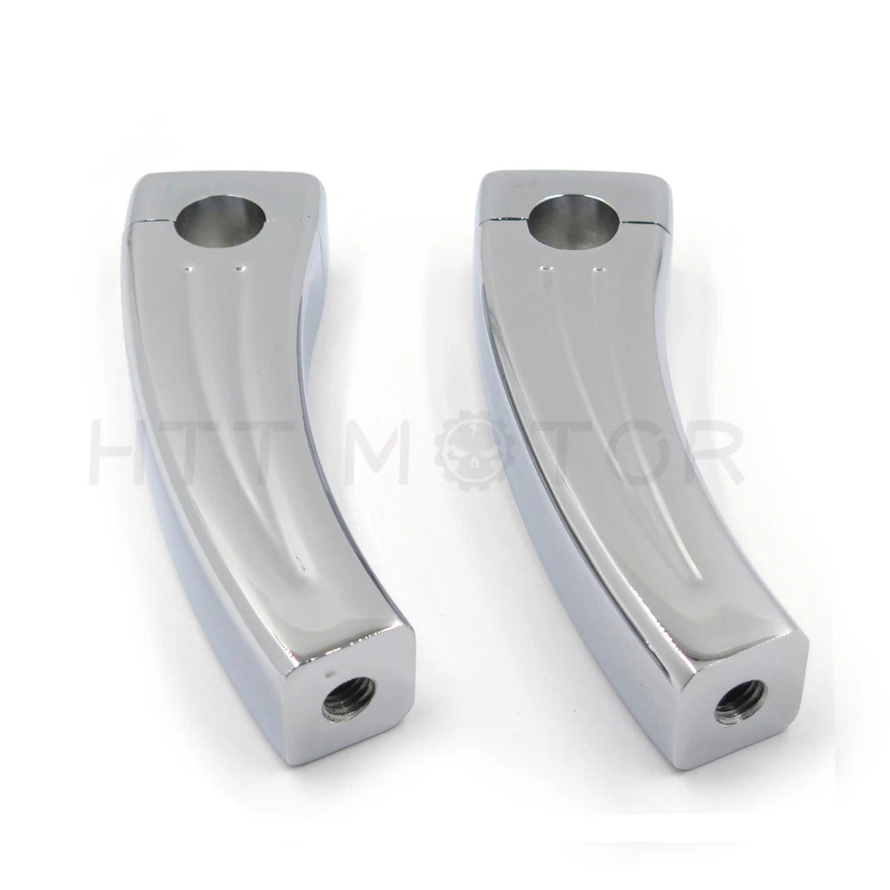 5.5" Chrome Handlebar Pullback Risers for Motorcycle Cruiser (7/8" Bar)