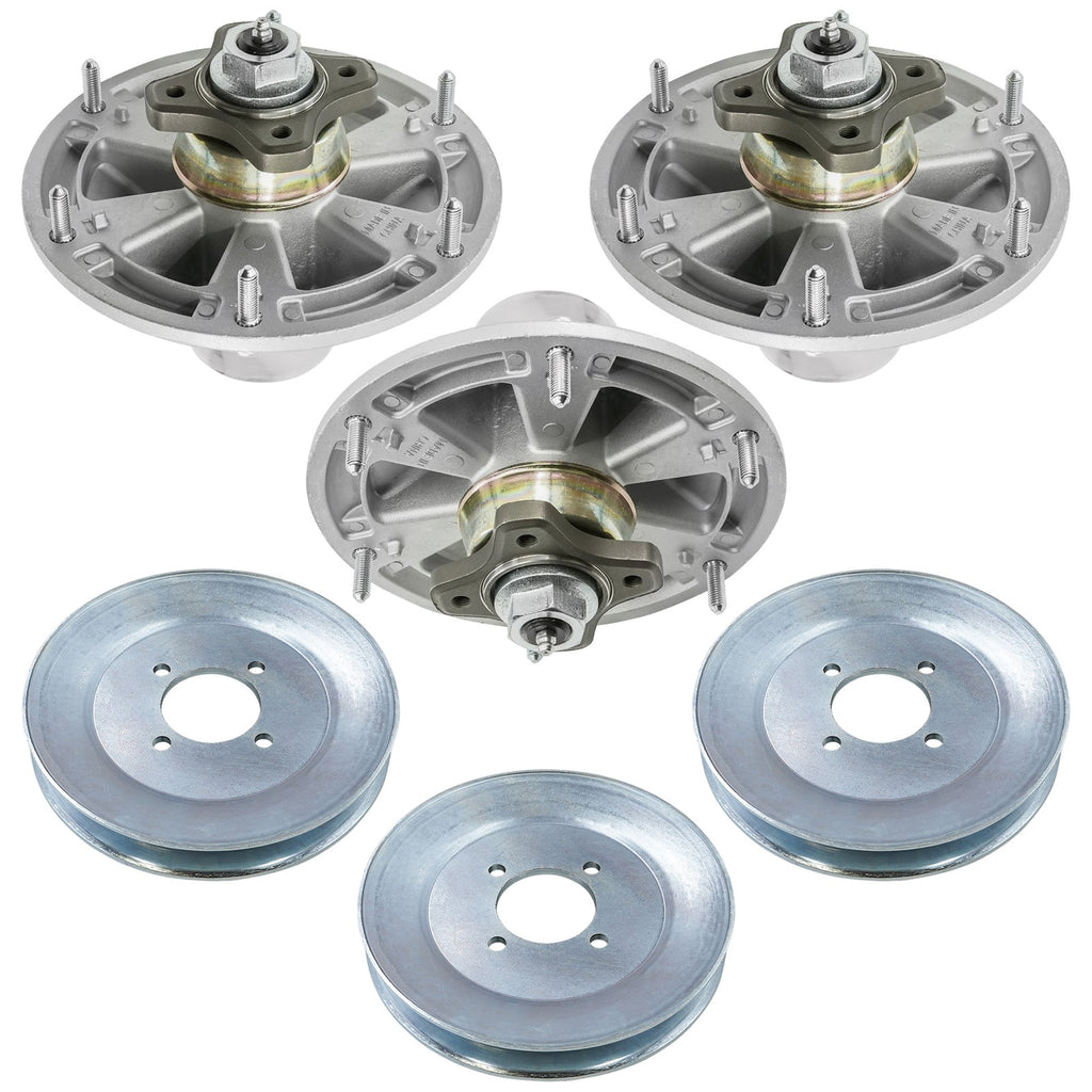 Deck Spindle with Pulley Replacement for John Deere Z820A Z830A (60") (A)