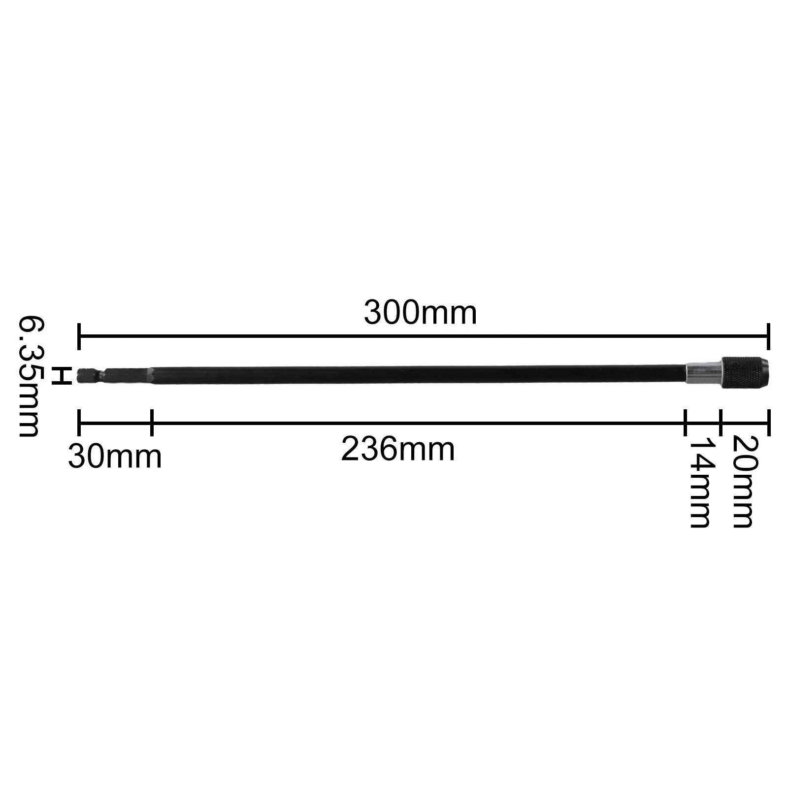 Quick Release Extension Bar for 300mm Drill Bit Holder