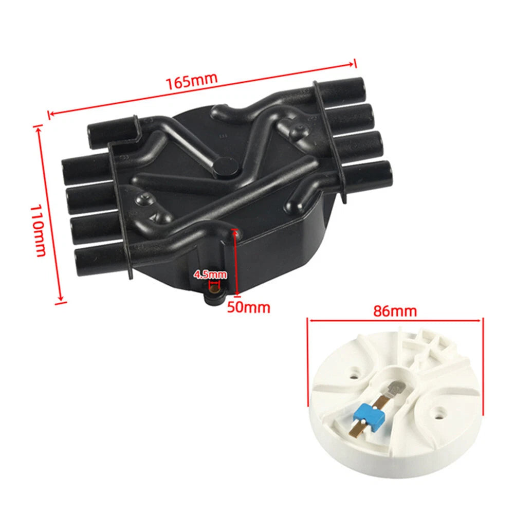 Ignition Distributor Cap & Rotor Kit for Mercruiser (8M0061335, 8M0060495, 18-5247)