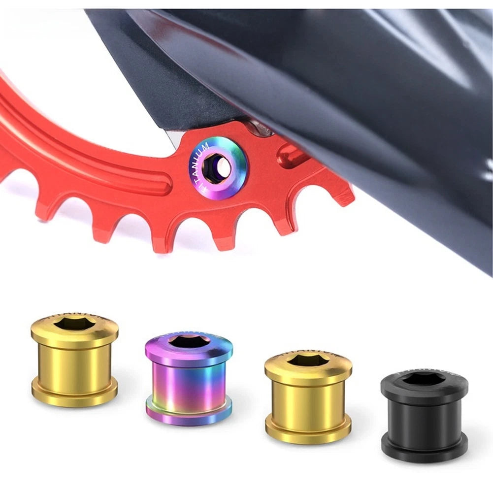 Set of 4 Alloy Chainring Bolts for Bicycle Rim
