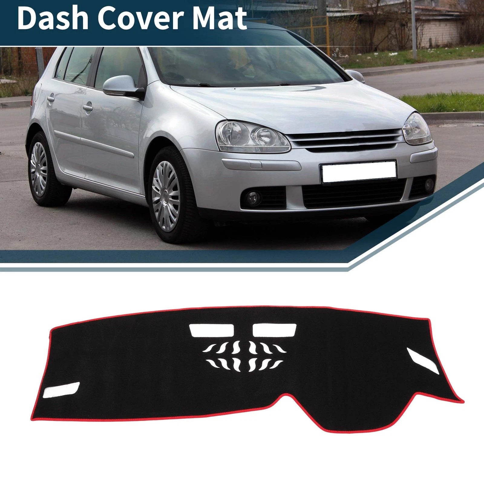 Dashboard Dash Cover Mat Sun Protector for Volkswagen Golf 8 (2021–2024)