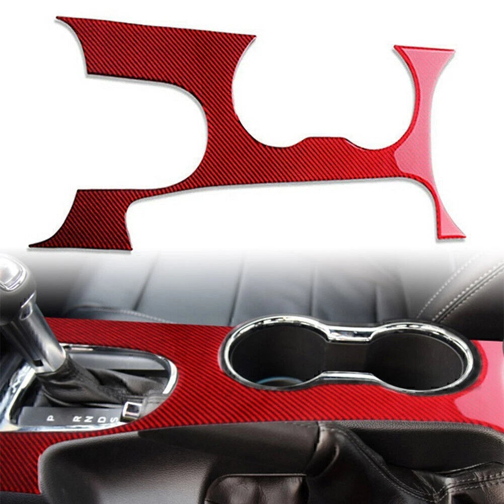 Carbon Fiber Interior Control Panel Cover Trim for Ford Mustang (2015–2019)