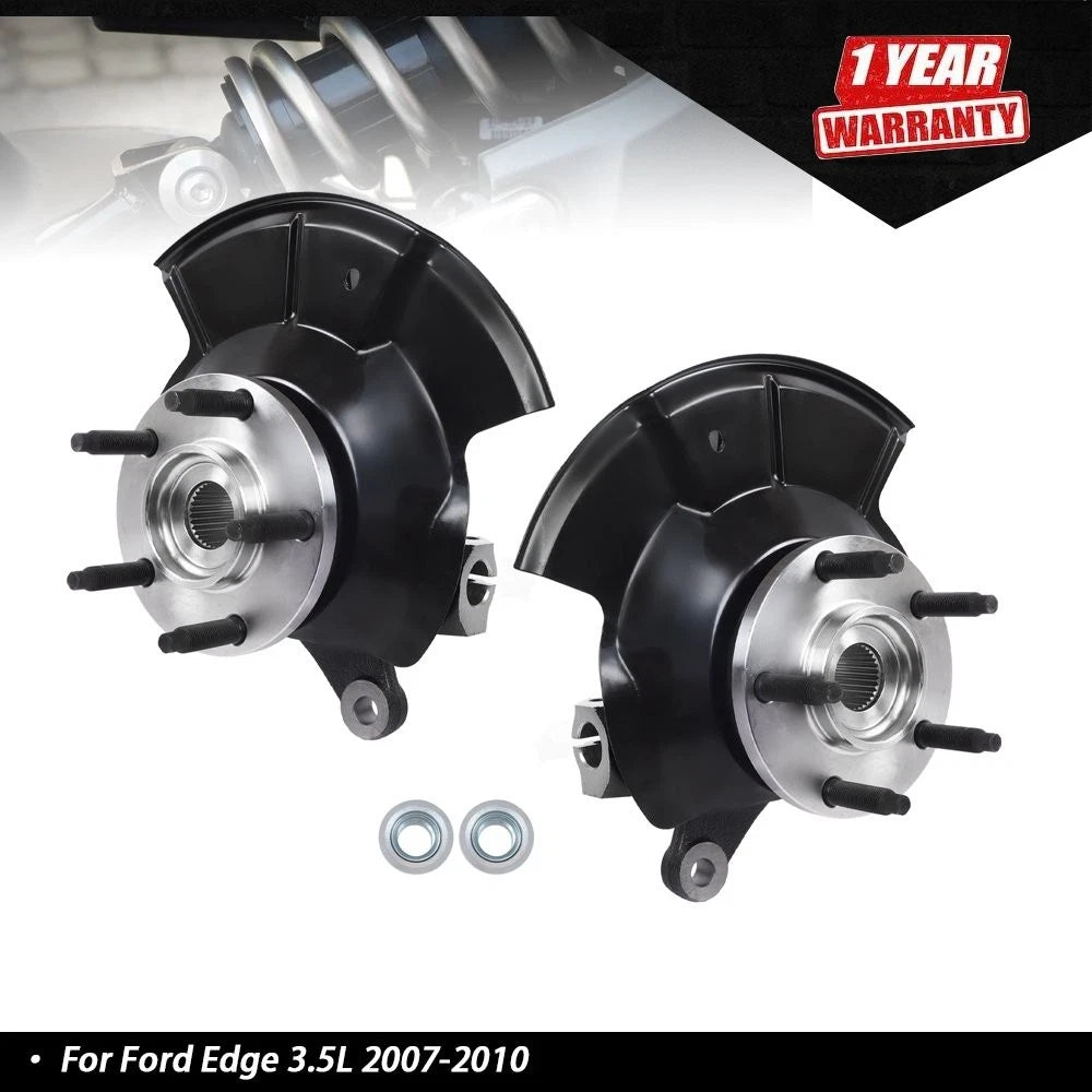Front Steering Knuckles & Wheel Hub Bearings Assembly for Ford Edge (2007–2010) 686-262