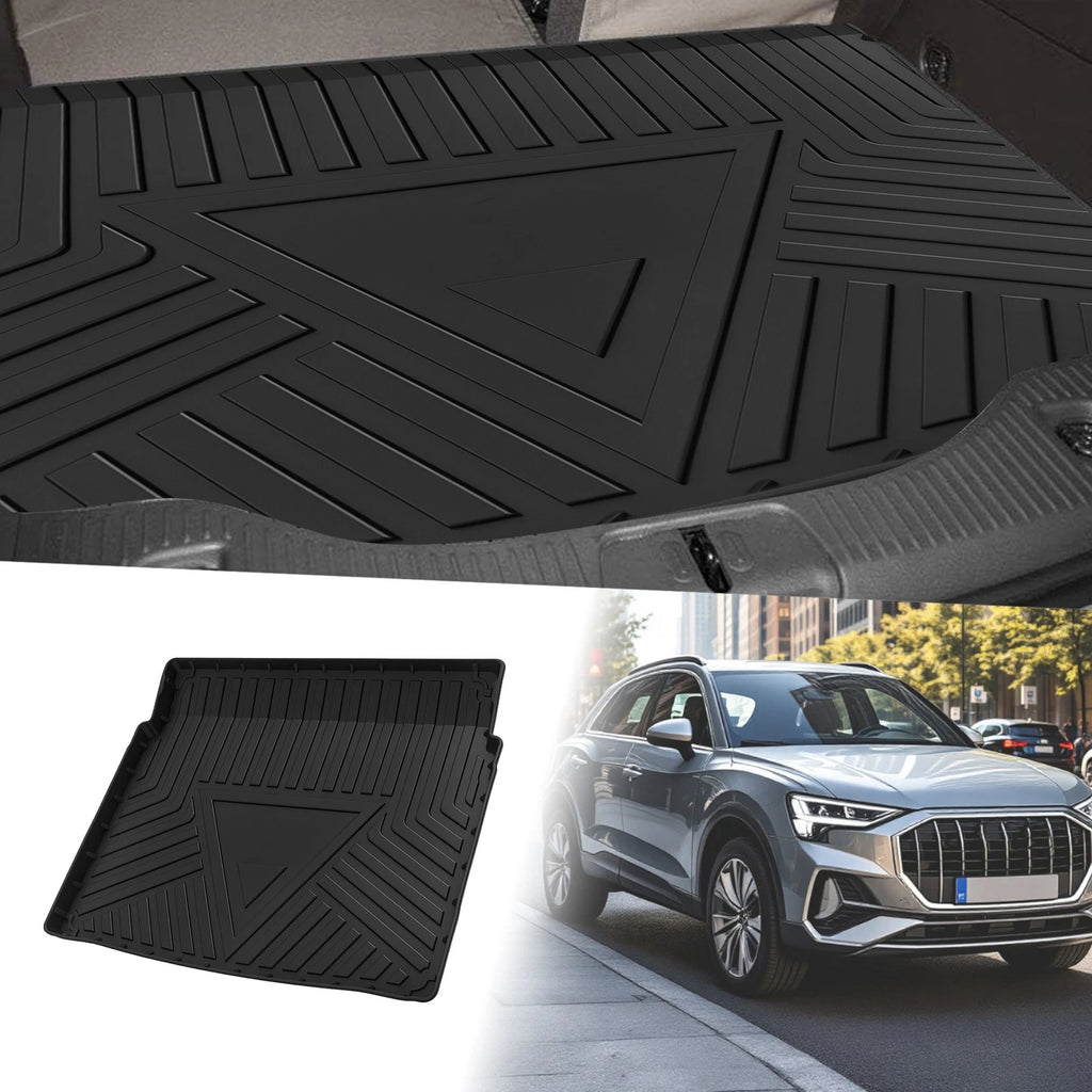 Cargo Liner Rear Trunk Mat TPE Flat Face for Audi Q3 (2019–2024)