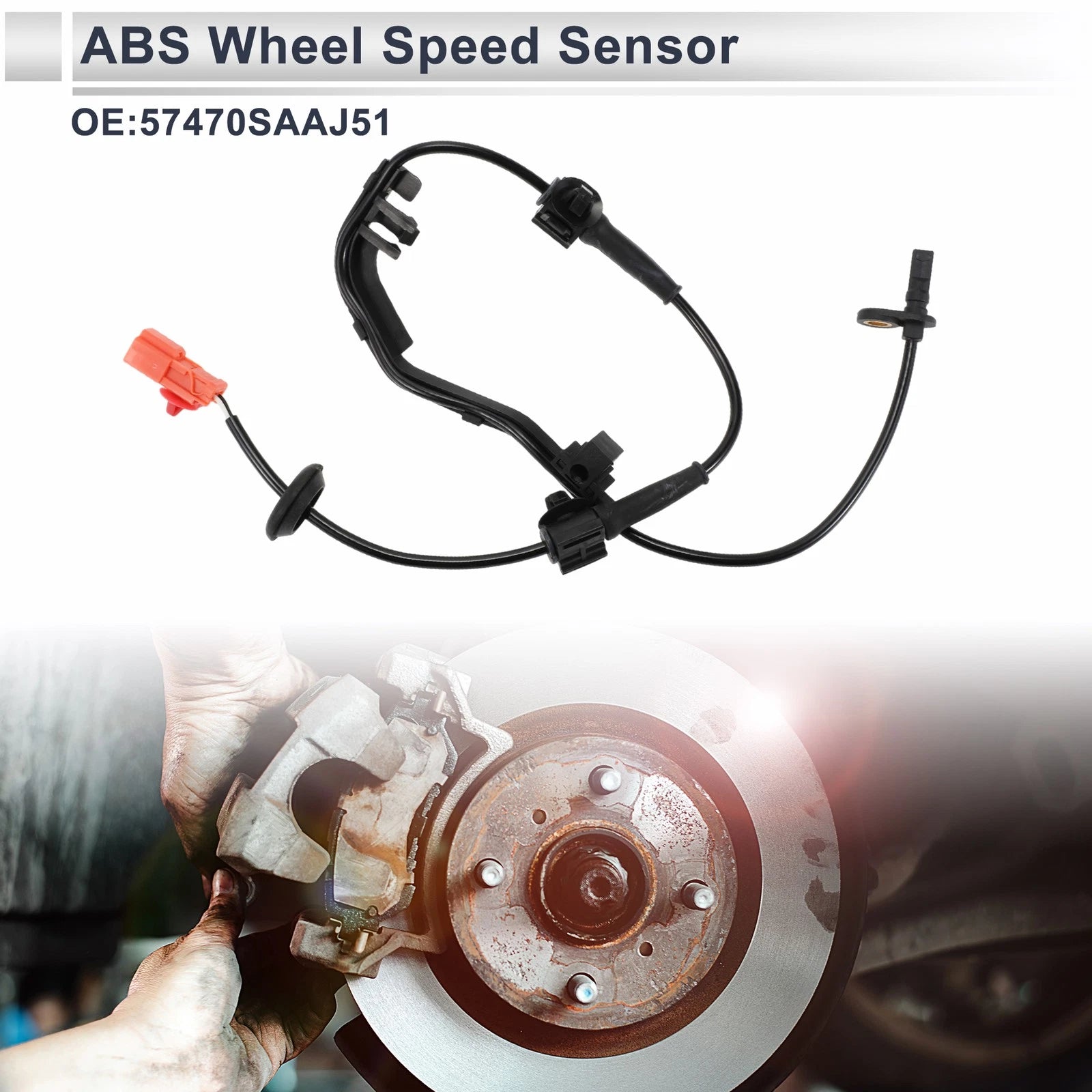ABS Wheel Speed Sensor Rear Right Replacement for Honda Jazz II (2002–2008)