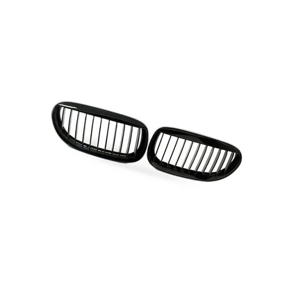 Gloss Black M-Style Front Grille for BMW 6 Series E63 (2003–2010)
