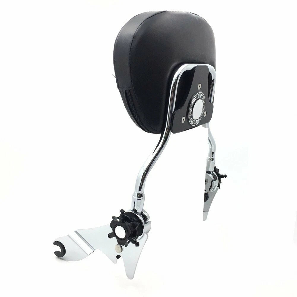 Adjustable Skull Backrest Sissy Bar for Harley FLHR FLHX (2007–2015)