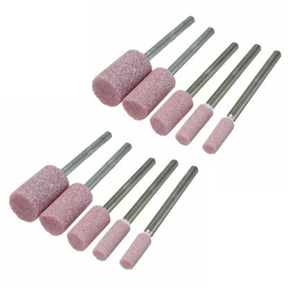 10Pcs Abrasive Mounted Stone for Rotary Tool Grinding Polishing