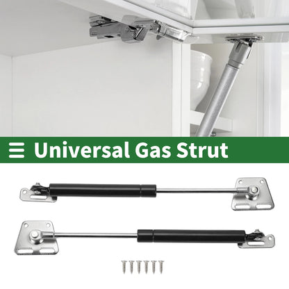 Set of 2 Lift Support Struts 10" for Kitchen Cabinet Door (Black)