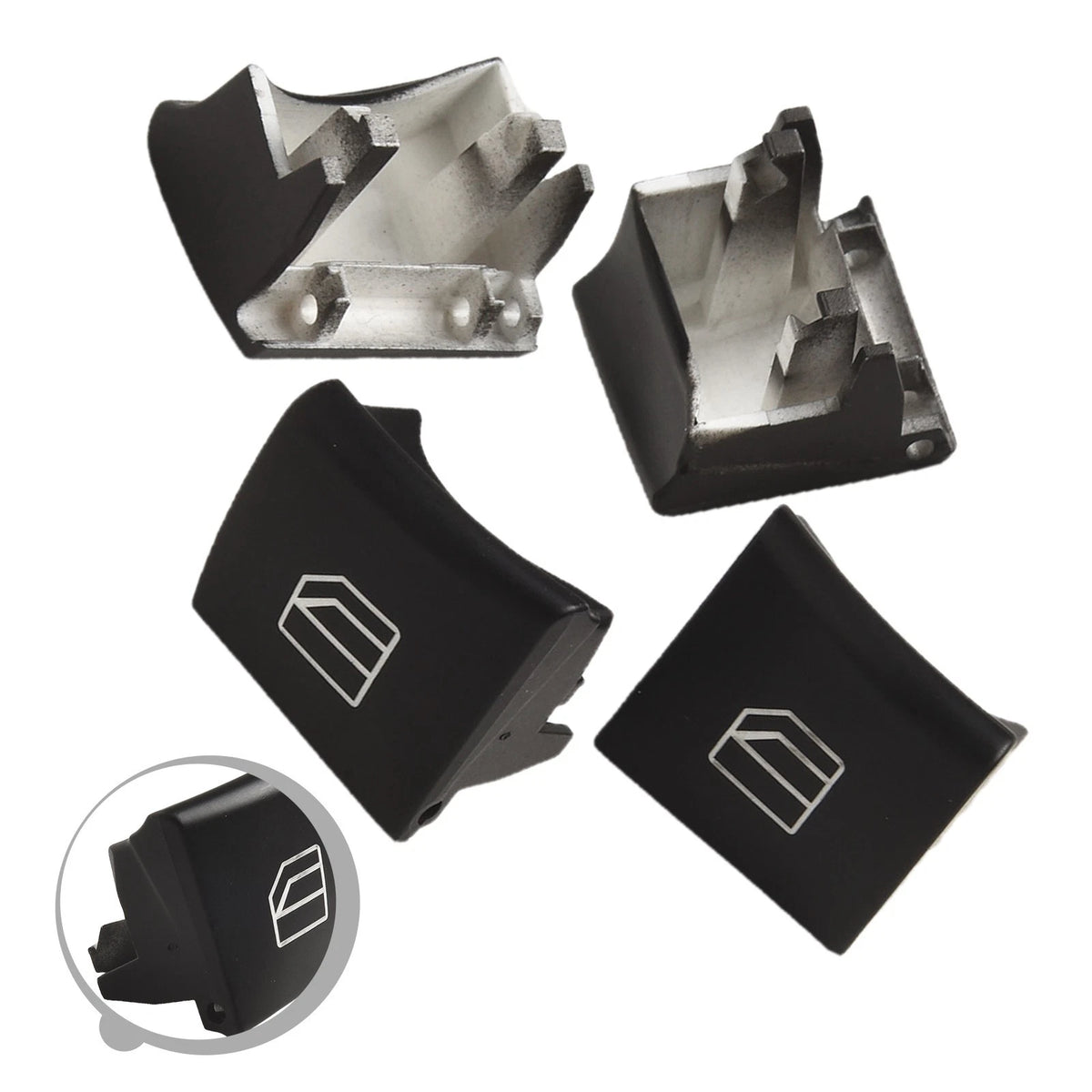 Set of 4 Driver Window Control Buttons for Mercedes Models
