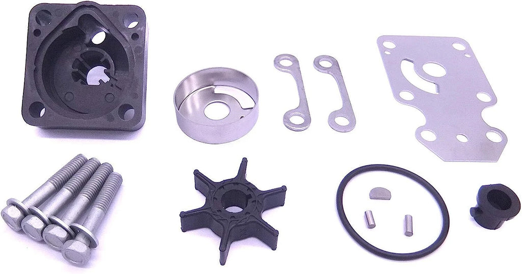 Water Pump Impeller Kit for Yamaha 4 Stroke 15 20 HP Outboard (F 15C 20) 6AH-W0078-00