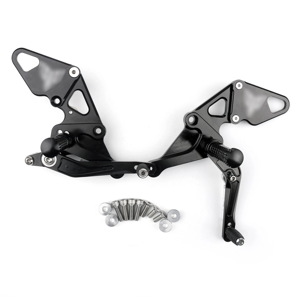Black Rear Footpegs for Yamaha MT07 FZ07 (2014–2020) T9