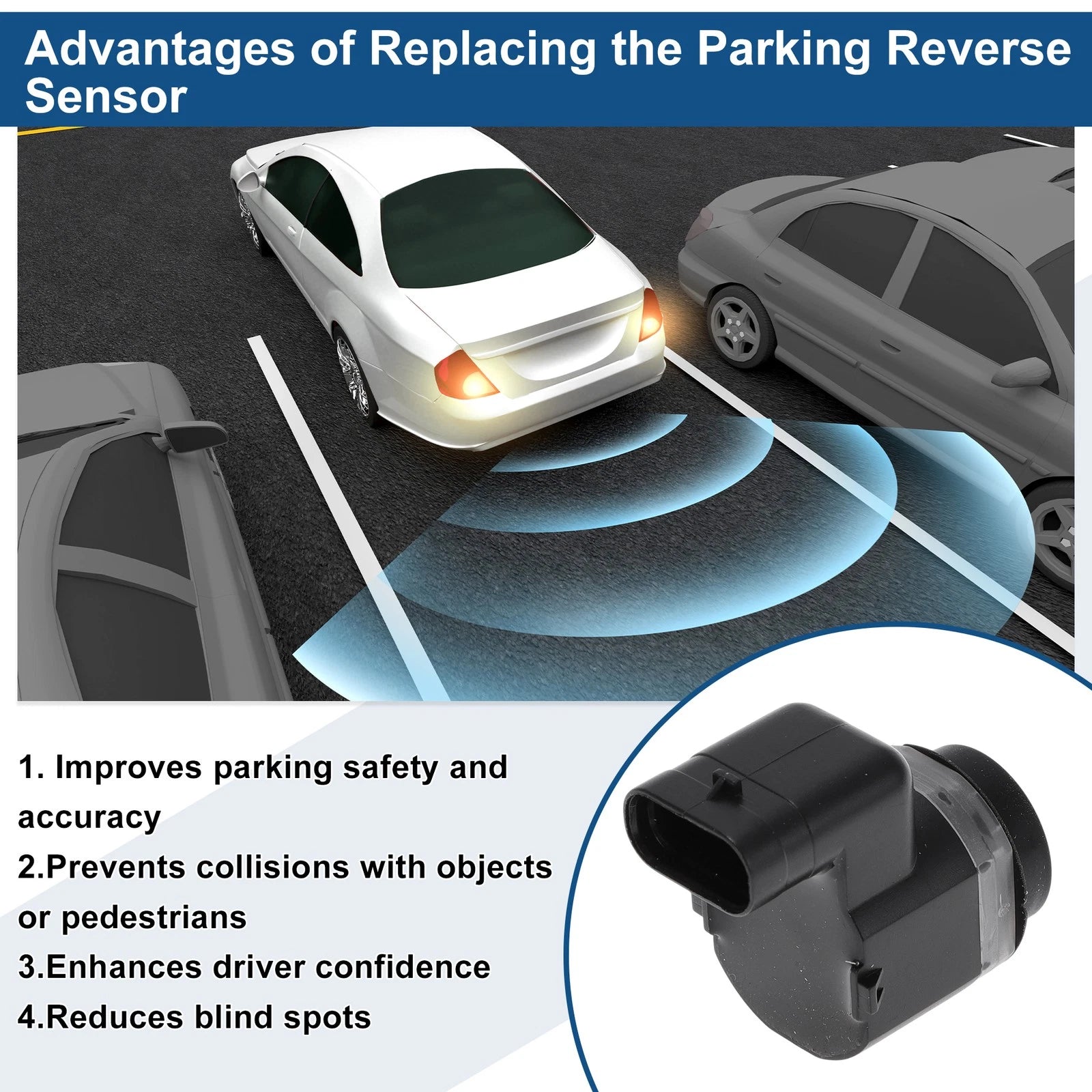 Reverse Backup Parking Sensor for BMW X6 E71 E72 (2008–2014) No.66209127801