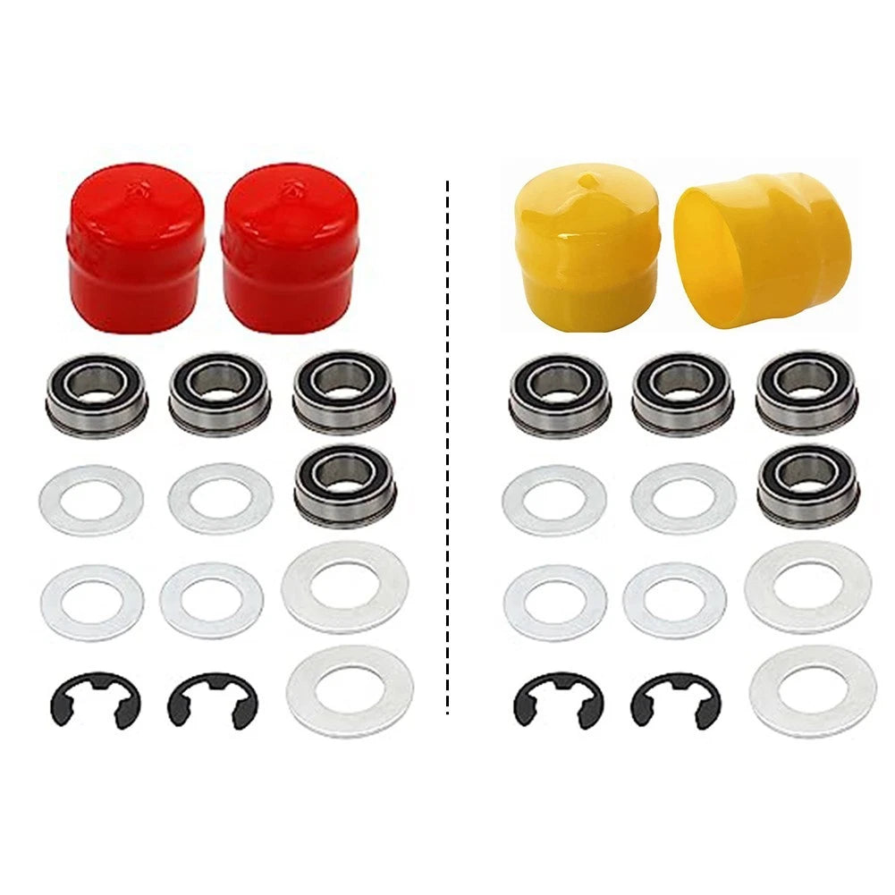 Front Wheel Bushing to Bearing Upgrade Kit for Lawn Mowers (Multiple Models)
