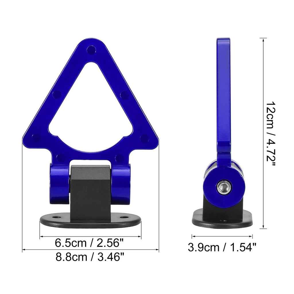Car Tow Hook Cover Decor Blue Triangle Set for Universal Trailer Use (Universal)