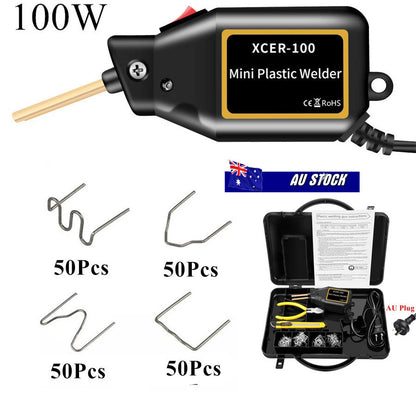 Hot Stapler 100W Plastic Repair Tool for Automotive Bumper/Fender (200 Nails)