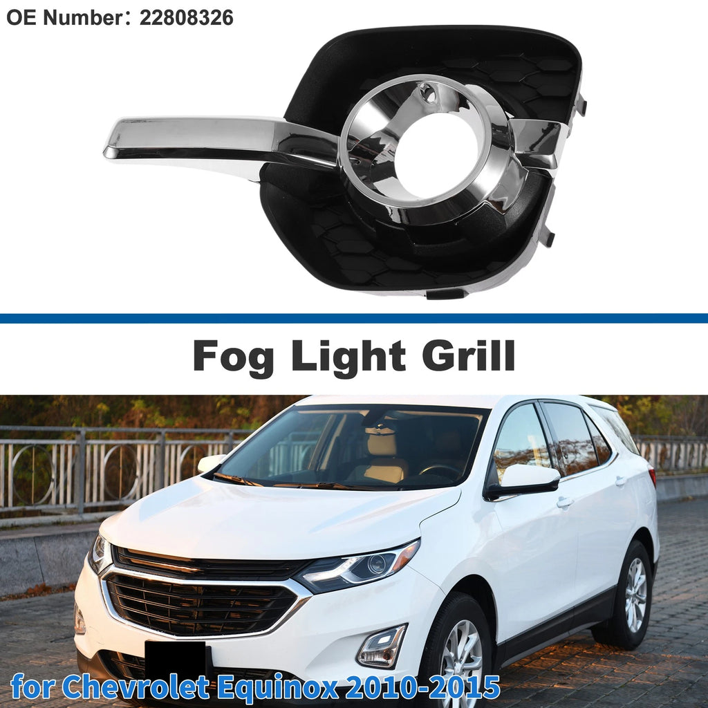 Front Left Fog Light Grill Replacement for Chevrolet Equinox (2010–2015)