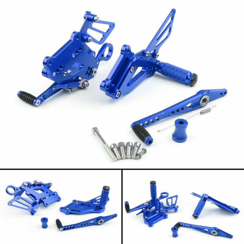 CNC Rear Sets Foot Pegs for BMW S1000RR (2015–2017) Blue T9