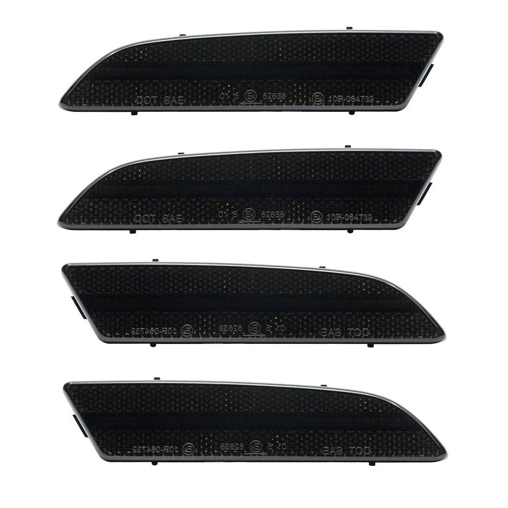 4X Smoked Bumper Turn Signal Side Marker Light for Chrysler Crossfire (2004–2008)