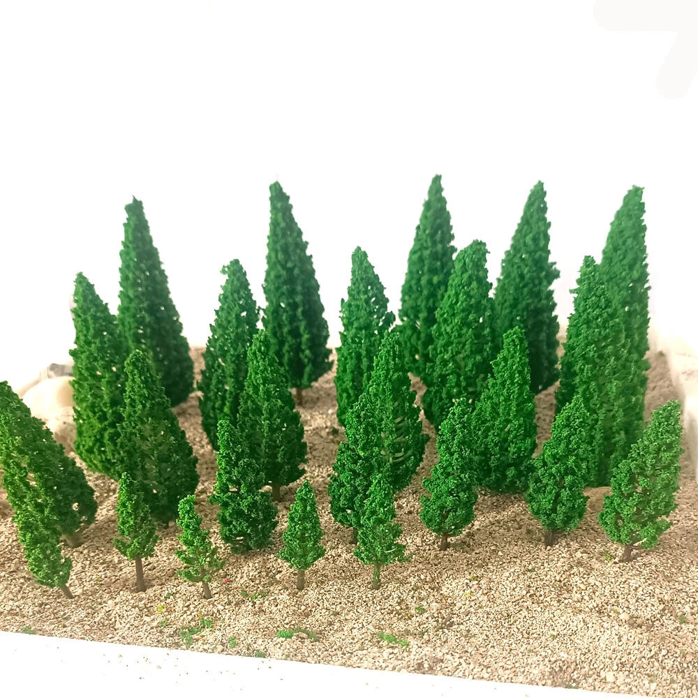25X Model Trees for Train Railway Landscape Scenery Decor