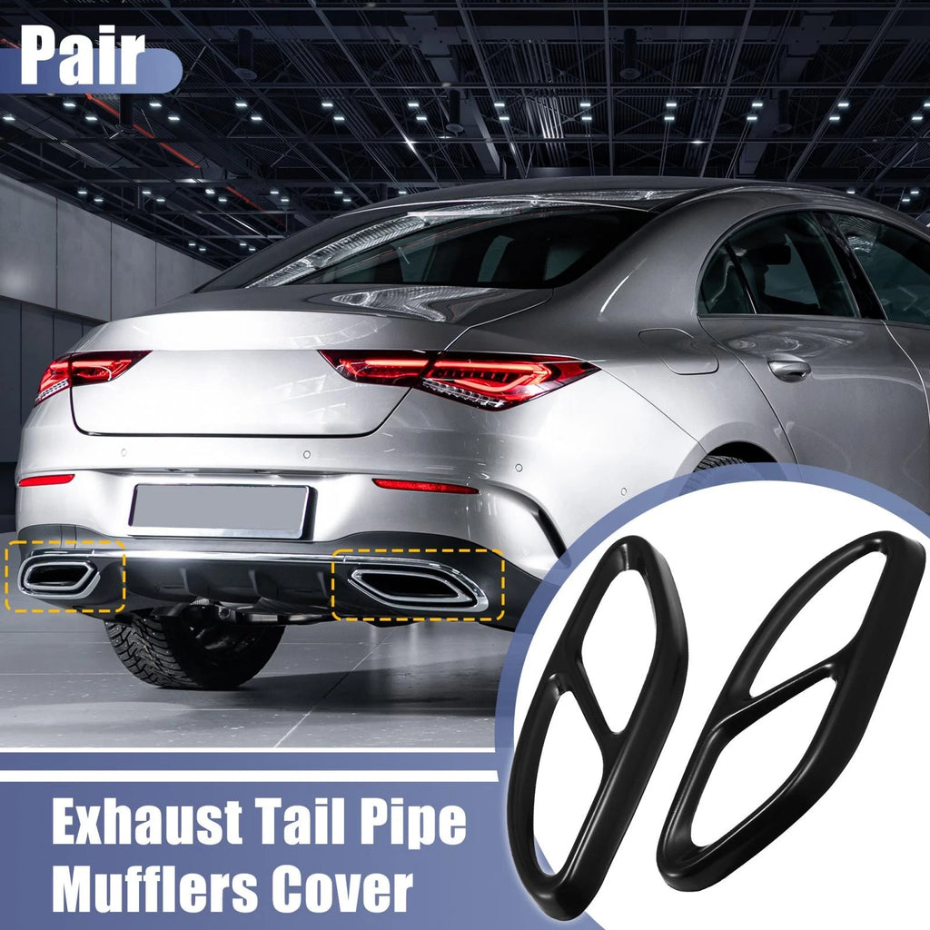 Exhaust Tail Pipe Mufflers Cover Pair for Mercedes-Benz A Class A200 (2016–2019)