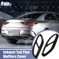 Exhaust Tail Pipe Mufflers Cover Pair for Mercedes-Benz A Class A200 (2016–2019)
