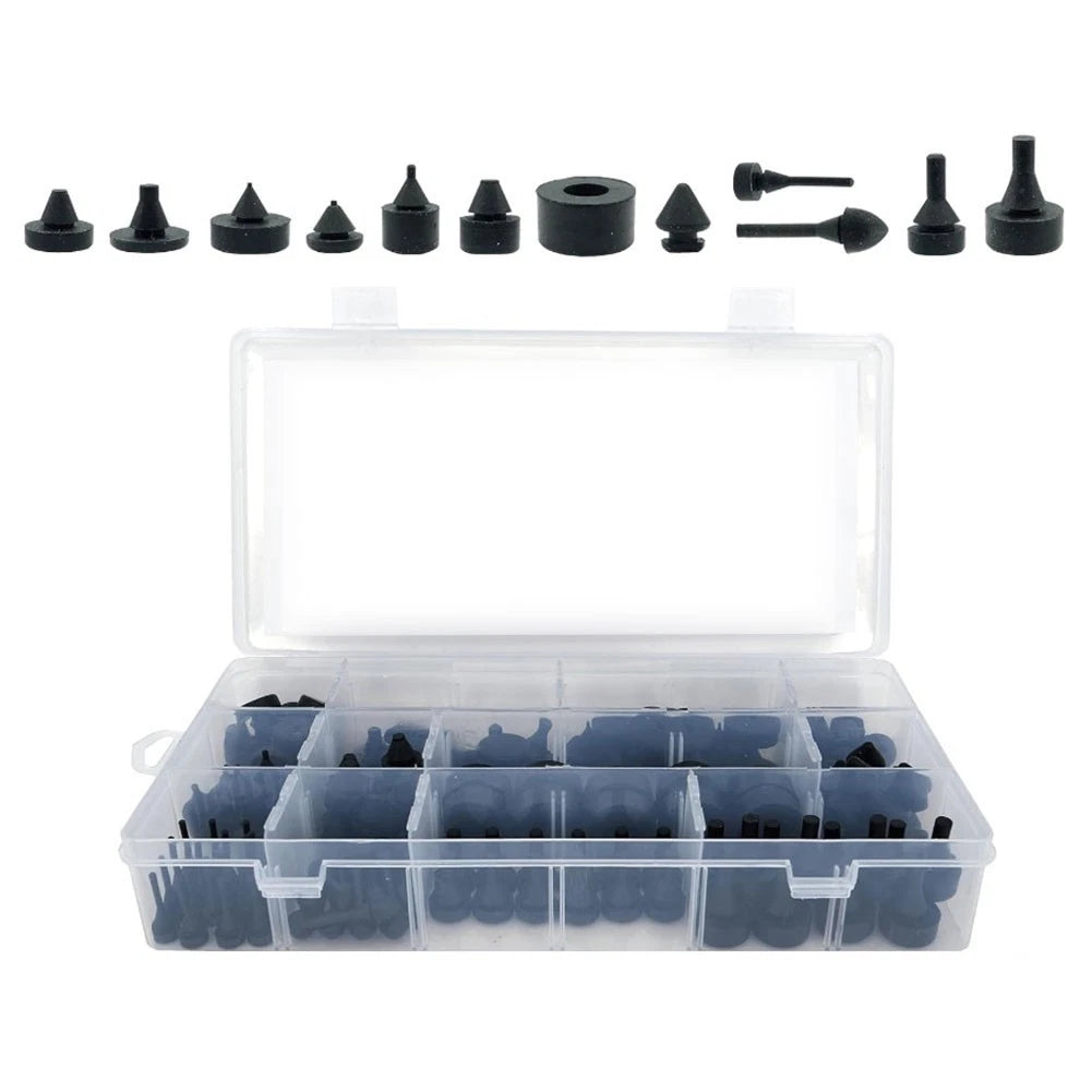 Black Rubber Bumper Sealing Kit for Automotive Use (No Specific Years)