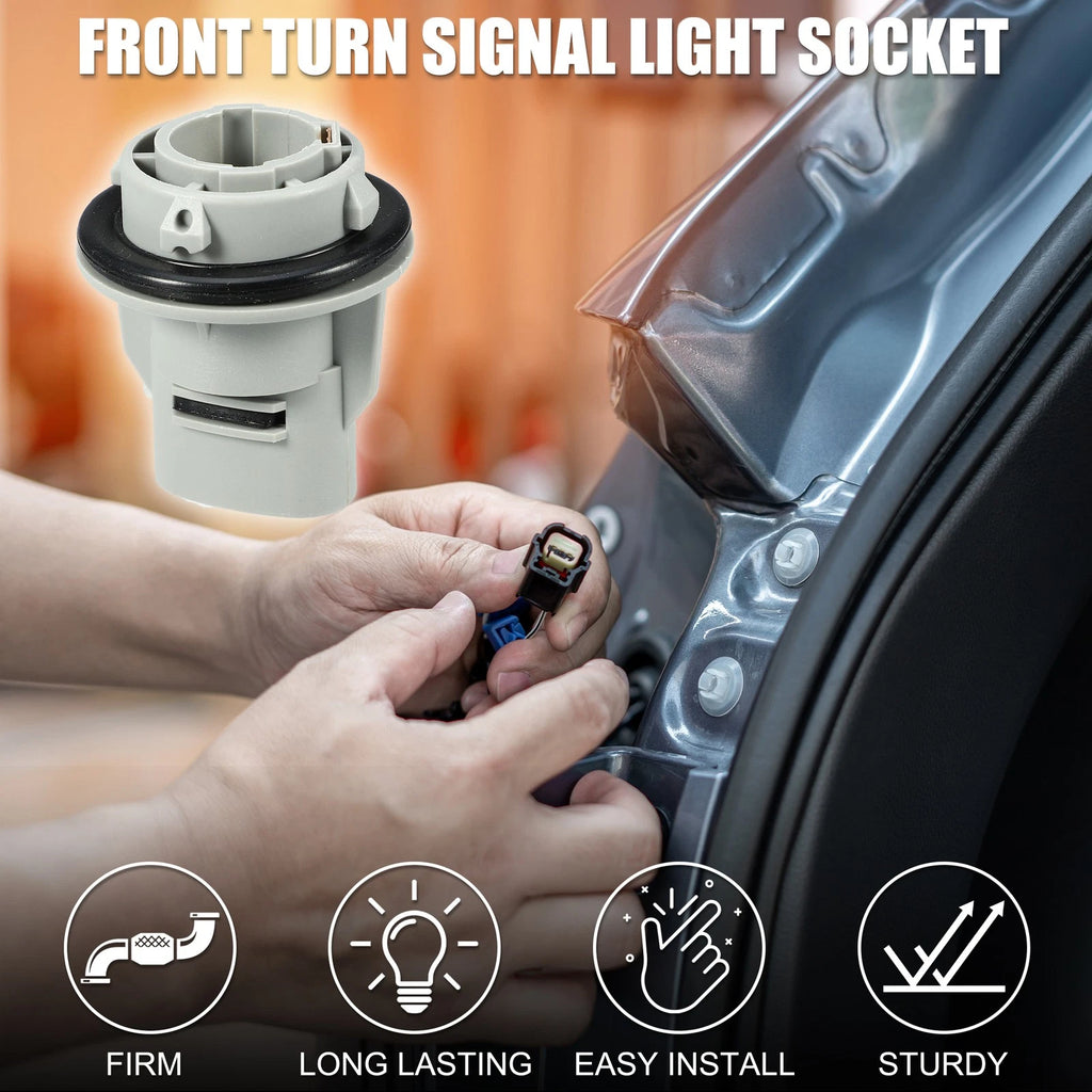 2 Pcs Front Turn Signal Light Socket for Mazda 3 (2004–2009) GA2A51064