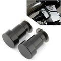 1 Pair Black CNC Aluminum Motorcycle Mirror Hole Caps