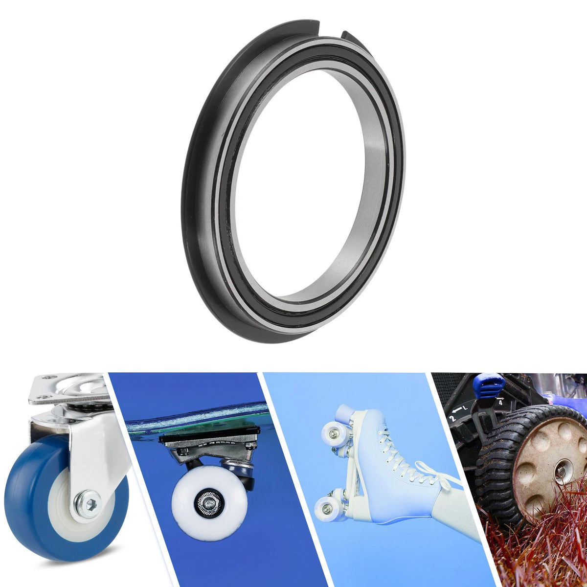 Deep Groove Ball Bearing 70x90x10mm for Scooter Skateboard (6814NR2RS)