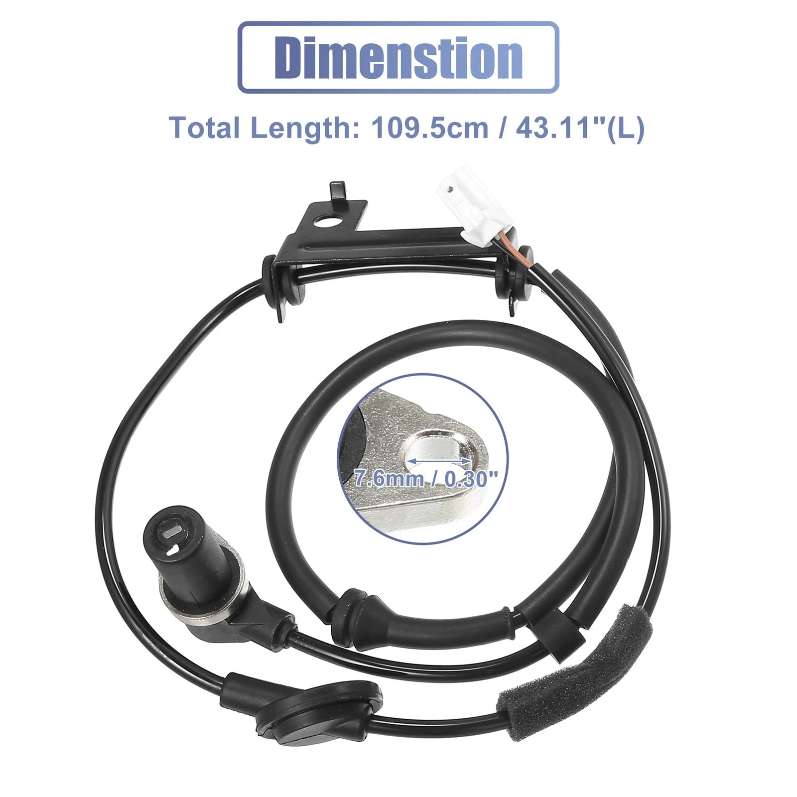 ABS Wheel Speed Sensor Rear Left Replacement for Hyundai Santa Fe (2001–2006)