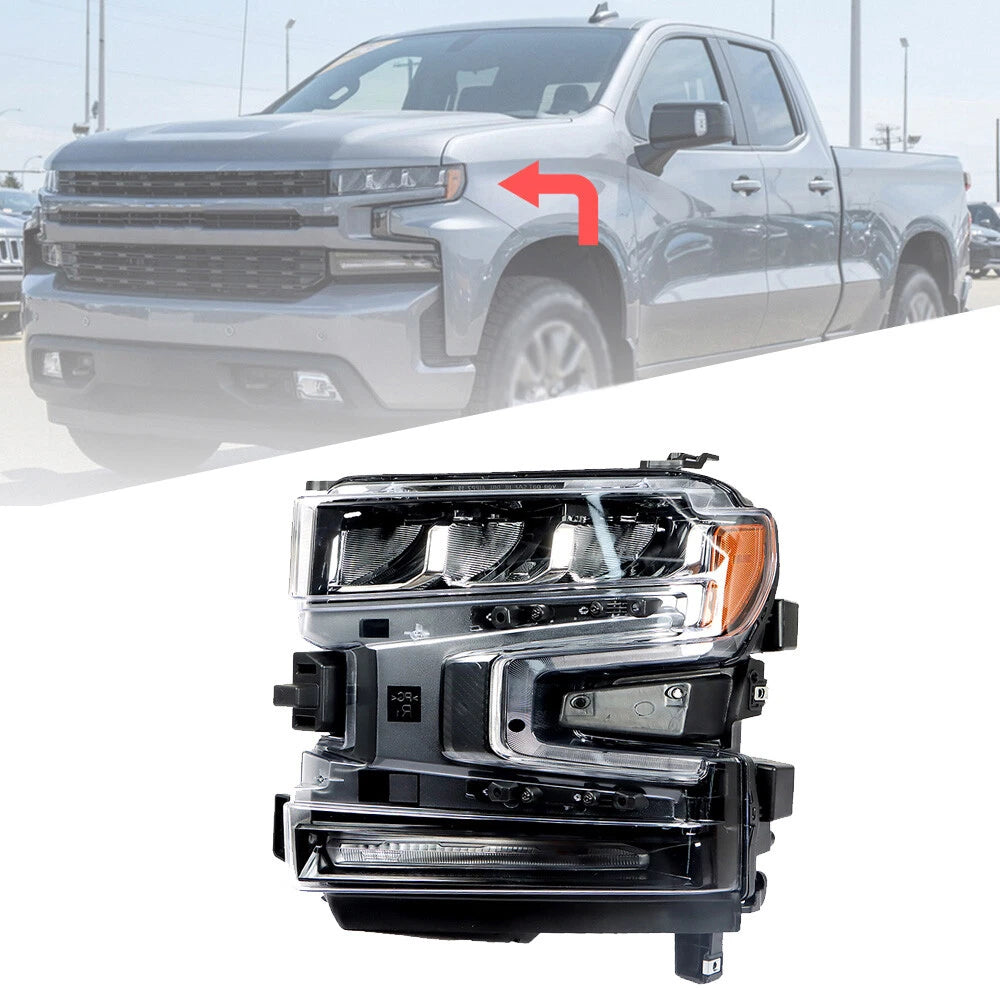 LED Headlight Assembly for Silverado 1500 (2019–2020) Left/Driver Side