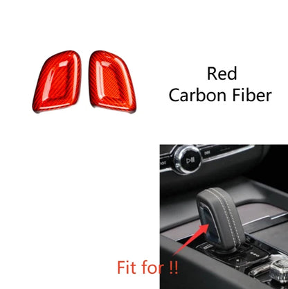 Carbon Fiber Shift Knob Cover for Volvo XC60 (2022–2026)