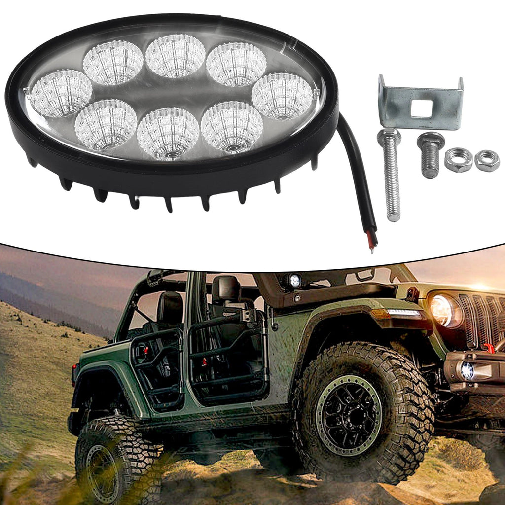 5-Inch Oval LED Work Lamp Flood Beam for Universal Applications