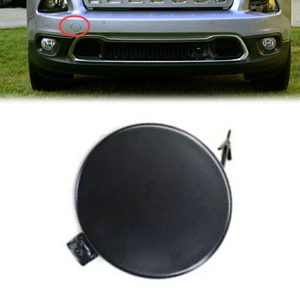 5NJ61TZZAC Front Bumper Tow Hook Eye Cap Cover for Jeep Cherokee (2014–2018)