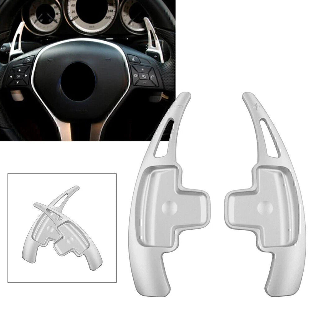 Steering Wheel Paddle Shift Extensions for Mercedes-Benz A B E R M GLK SLK (2010–2020)