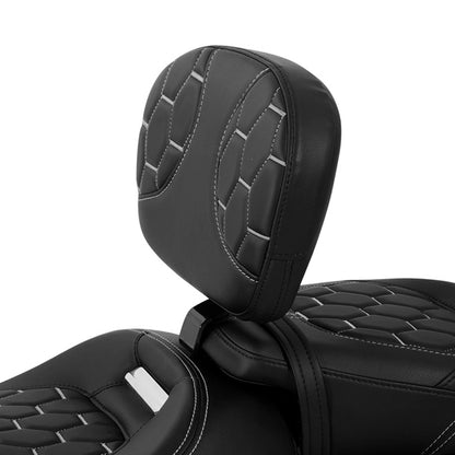 Driver Backrest Pad for Harley Touring CVO Road Street Glide (2009–2023)