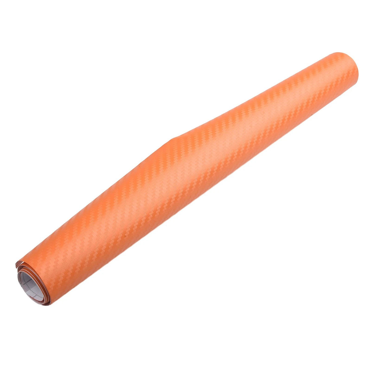 Orange Carbon Fiber Vinyl Wrap Sticker for Car Interiors
