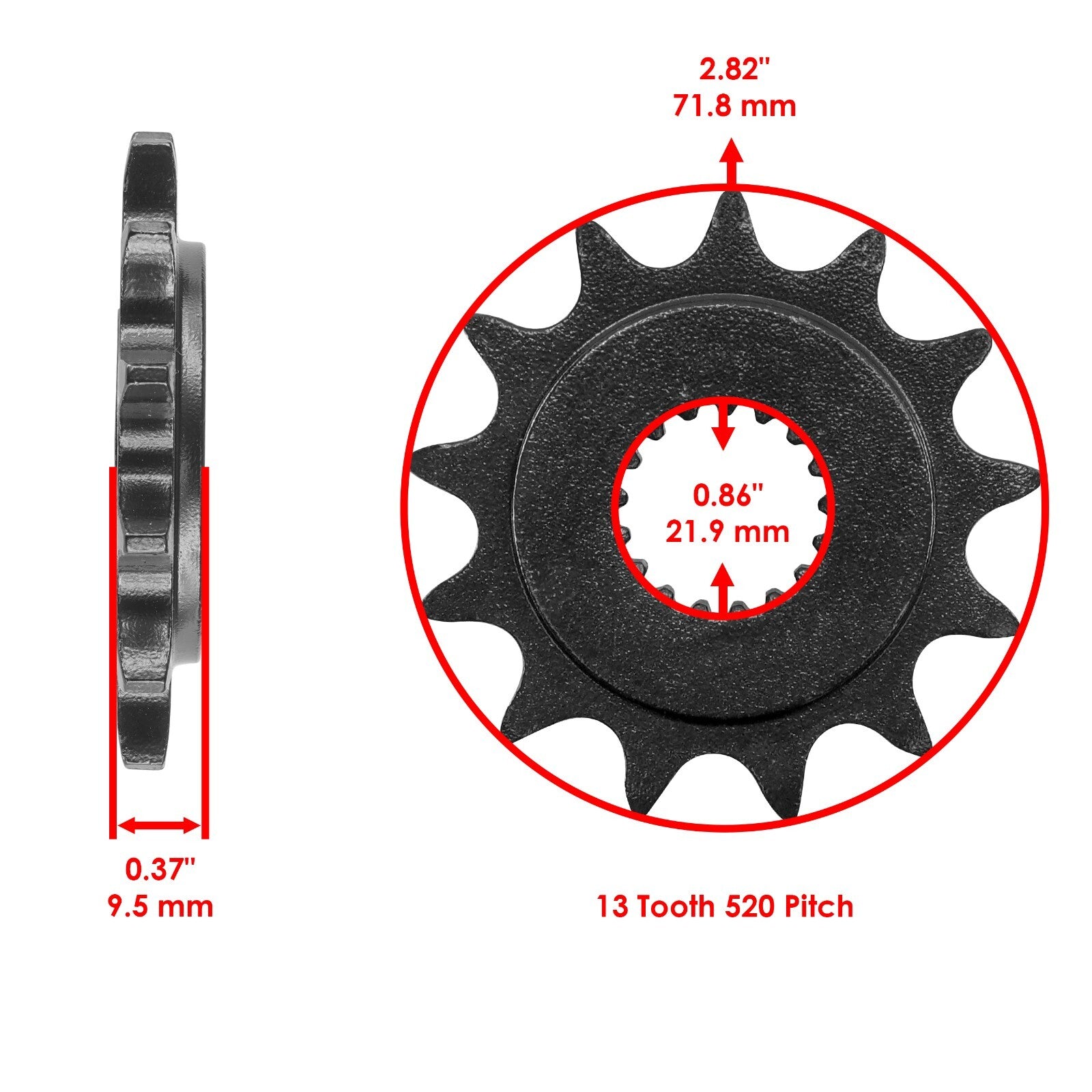 Drive Chain and Sprockets Kit for Honda TRX450R Kick Start (2006–2009)