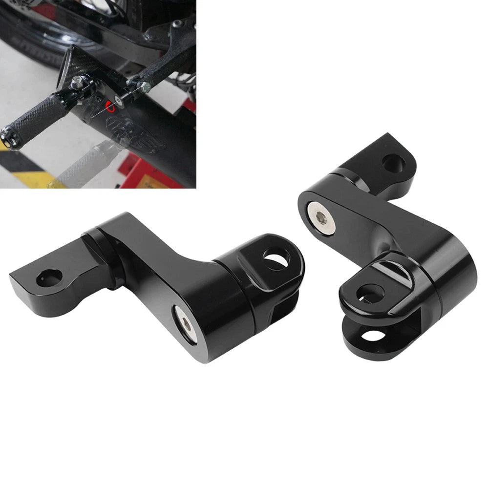 Footpeg Extensions for Harley Softail Dyna (2018–2023) - Black