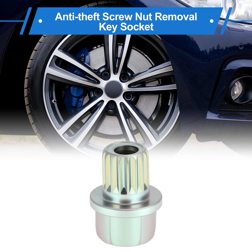 Wheel Lock Lug Nut Key Socket Adapter for BMW 33mm 17mm (1990–2025)