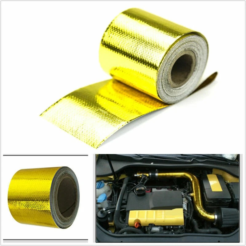 2"x33' Heat Shield Wrap Tape for Car Intake Intercooler Pipe