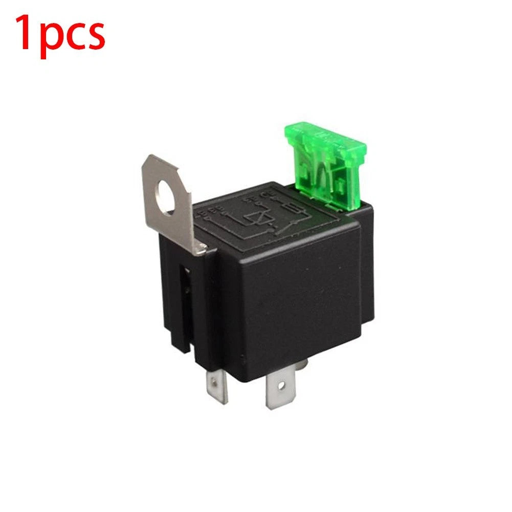 2X Blade Fuse Relay 12V Normally Open 30A for Automotive Applications