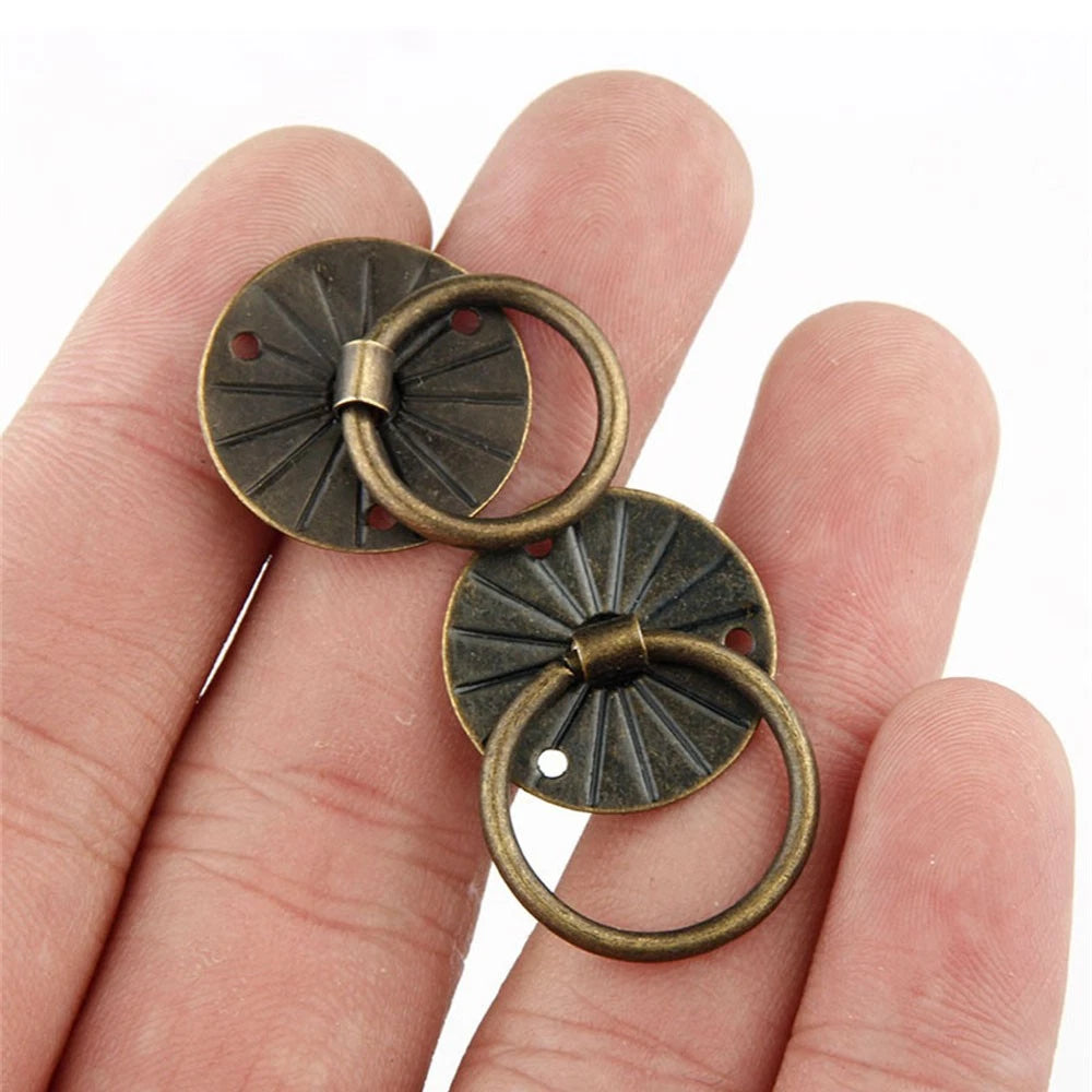 12Pc Cabinet Drawer Pull Knob Hardware for Antique Jewelry Box (20mm)